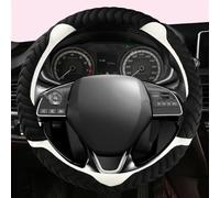 Winter Plush Interior Accessories Car Steering Wheel Cover For Mitsubishi For Outlander For Mirage ASX 2012-2019 Durble(Bianco)