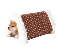 Winter Plush Pet Bed - Warm Folding Kennel for Kittens, Winter Kennel for Dogs, Orthopaedic Winter Dog Bed with Removable Cushion, P Cushion