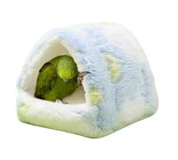 Winter Plush Thermal Bird Snuggle, Plush Birds Bed, Soft Parakeet Bed with Warm Fleece Lining, Hanging Bird House for Hummingbird Parrot Parakeet Cockatiel Conure Canary Caique Cage Accessory
