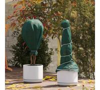 Winter Protection for Plants, Green, Non-Woven Fabric, 100 x 1.6 m, UV-Resistant and Reusable, Ideal for Garden Care, Lawn Care, Flower Bed and Outdoor Protection