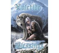 Winter Protector Fantasy Yule Christmas Greeting Card by Anne Stokes