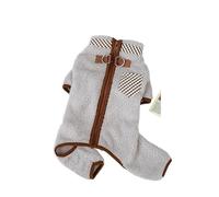 Winter Puppy Jumpsuit Dog Winter Warm Pajamas Pet Soft Clothes for Small Medium Dogs Kitten Coat Chihuahua French Bulldog Jacket(Yellow,XL)