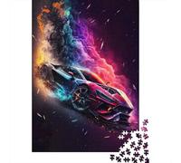 Winter Puzzle Gift: A Burst of Color on Wheels 1000 Piece Jigsaw, 38x26cm/1000pcs