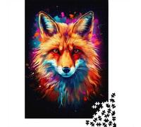 Winter Puzzle Gift: Amazing Fox Art_2 1000 Piece Jigsaw, 52x38cm/1000pcs