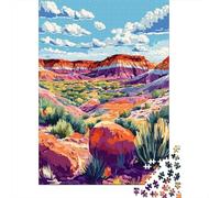 Winter Puzzle Gift: Arizona Wild West Desert Landscape 1000 Piece Jigsaw, 52x38cm/1000pcs