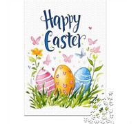 Winter Puzzle Gift: Happy Easter Wishes 1000 Piece Jigsaw, 70x50cm/1000pcs