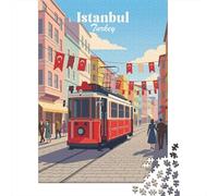 Winter Puzzle Gift: Istanbul Tram 1000 Piece Jigsaw, 52x38cm/1000pcs