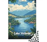 Winter Puzzle Gift: Lake Victoria Landscape 1000 Piece Jigsaw, 52x38cm/1000pcs