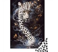Winter Puzzle Gift: Leopard Whispers_2 1000 Piece Jigsaw, 70x50cm/1000pcs | For cold evenings at home: Adult jigsaw puzzle with 1000 pieces gives adults a calm winter activity.