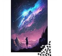 Winter Puzzle Gift: Shooting Stars Landscape 1000 Piece Jigsaw, 38x26cm/1000pcs
