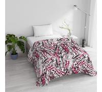 Winter Quilt Single 160 x 245 cm, Double Face, Microfibre, Made in Italy - Crazy Duvet Filling 200 g
