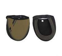 Winter Road Bike Shoe Covers 38-41 Green for neoprene Winter | Half-length design, lockable opening, anti-slip chain, stable stepping, fits clipless shoes