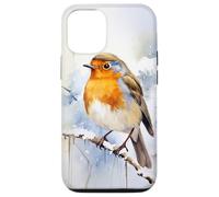 Winter Robin Watercolour Case for iPhone 12/12 Pro