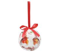 Winter Robins Baubles Set Of 6 - Multicolour