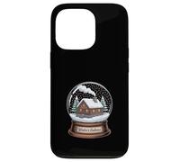 Winter’s Embrace Snow Globe Cabin Design Case for iPhone 13 Pro