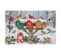 Winter’s Promise 1000 Piece Puzzle for Adults, Elegant Winter Landscape with Snow Trees, Peaceful Scenic Art Jigsaw, Relaxing, 30x20 in