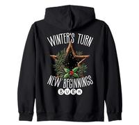 Winter’s Turn New Beginnings Burn Solstice Zip Hoodie