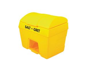 Winter Salt and Grit Bin with Hopper Feed 400 Litre Yellow 317071