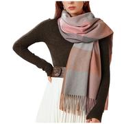 Winter Scarf for Women UK Cashmere Scarves Warm Blanket Pashmina Shawl Wraps Ladies Plaid Scarves Secret Santa Ladies Gifts for Her Scarf Gifts for Women Set in Box