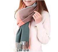 Winter Scarf for Women UK Cashmere Scarves Warm Blanket Pashmina Shawl Wraps Ladies Plaid Scarves Secret Santa Ladies Gifts for Her Scarf Gifts for Women Set in Box