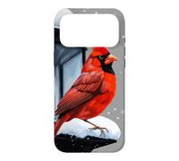 Winter Scene With Cardinal Bird Holiday Christmas Case for iPhone 17 Pro Max