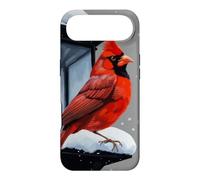 Winter Scene With Cardinal Bird Holiday Christmas Case for iPhone Air