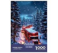 Winter Scenery Jigsaw Puzzles Puzzles for Adults Kids. 1000 Piece Interesting Whimsical Challenge Toy Educational Games Home Decoration for Adults& Kids Age 14 Years Up 38x26cm/1000pcs