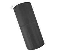 Winter Season Outdoor Patio Heater Cover 210d Oxford Cloth Black | Adjustable Drawstring, Wind-secured Fit, Tower and Cylindrical Heaters, Terrace Use, Backyard