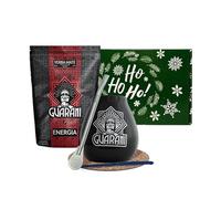Winter set of yerba mate Guarani with accessories | Guarani Energia con Guarana | Calabash, bombilla and accessories | Paraguayan yerba mate | Yerba mate tea | Natural caffeine | 500g | 0.5kg