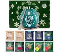 Winter set of yerba mate samples with accessories | Yerba mate Yaguar, Verde Mate, Soul Mate, Guarani | Calabash and yerba mate bombilla | 10x50g | Natural caffeine | 500g | 0.5kg