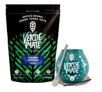 Winter set of yerba mate Verde Mate with accessories | Verde Mate Green Winter Edition | Calabash, bombilla and accessories | Brazilian yerba mate | Natural caffeine | 500g | 0.5kg