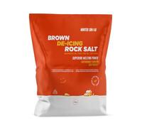 Winter Shield® 1 x 10KG Brown De-Icing Rock Salt, Heavy-Duty, Fast-Acting, Effective on Snow and Ice, Safe for Driveways, Pathways, Roads & More (1 Bag of 10KG) - Packaging May Vary