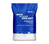 Winter Shield® 1 x 10KG White De-Icing Rock Salt, Premium Quality, Fast-Acting, Effective on Snow and Ice, Safe for Driveways, Pathways, Roads & More (1 Bag of 10KG) - Packaging May Vary