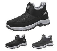 Winter Shoes Lined Men's Winter Outdoor Shoes Mid Boots Snow Shoes | Men's high trainers for outdoors, camping leisure shoes, lightweight snow boots, winter, size 39-46