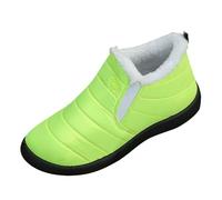 Winter Shoes Unisex Lined Warm Waterproof Snow Shoes Winter Boots - Men Women Non-Slip Lightweight Snow Boots Winter Boots Without Laces Snow Boots Winter Shoes Snow Shoes, light green, 11.5 UK