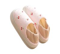 Winter Shoes Women's Lined Elegant Slippers Women's Closed Non-Slip Cute Slippers Plush Comfortable Slippers Modern Slippers Cotton Home Shoes Memory Foam Slippers, khaki, 8 UK