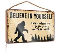 Winter Sign For Front Door Believe In Yourself: The Unseen Strength Within Wooded Sign Back Yard Decorations Beach Decorations For Home(23X35CM)