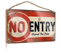 Winter Signs For Home Decor No Entry Beyond This Point Room Accessories For Men Large Home Sign(23X35CM)