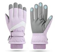 Winter Ski Gloves for Women, Waterproof Touchscreen Snow Gloves with Fleece | Windproof Thermal Winter Gloves, Breathable&Non-slip, Adjustable Cuff, Cold Protection Outdooor, Snowboarding Walking Cycling