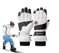 Winter Ski Gloves, Waterproof Ski Gloves,1 Pair Winter Warm Sports Ski Gloves | Silicone Palm Design Anti Slip for Cold Weather Anti-Drive Poles