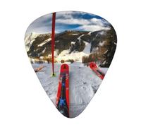Winter Skiing Guitar Plectrums 12 Pieces For Ukulele Bass Instrument Accessories