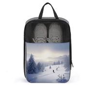 Winter Skiing Shoe Bags Foldable Breathable Portable Shoe Puches Organizer Stylish Expandable Packing Travel Shoes Bags for Sneakers Gym Luggage Closet