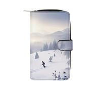 Winter Skiing Wallet Multifunctional Wallets for Men Compact Wallet Purse Passport Bag