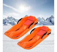 Winter Sledges, Thickened Double Sledges, Children's Sledges, Sledges with Backrests, Wear-Resistant Plastic Sledges