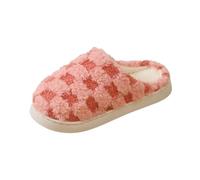 Winter Slippers for Women Uk Fluff Fleece Lined Slipper Cosy Sherpa Non-slip Shoes Ladies Machine Washable Warm Bedroom Slippers Garden Outdoor Daily Footwear for Women, Winter Christmas Gifts