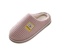 Winter Slippers Women Indoor Lightweight Slippers Women Thermal Solid Color Shoes Fashionable Comfortable Footwear Memory Foam Flat Bottom Footwear Anti-Slip Skin Friendly Shoes