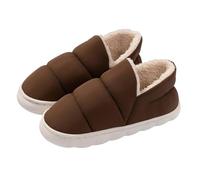 Winter Slippers Women Indoor Thick Slippers Women Enclosed Heel Soft Bottom Shoes Memory Foam Skin Friendly Footwear Comfortable Anti-Slip Shoes Wear-Resistant Warm Footwear With Soft Cushioning