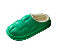 Winter Slippers Women's Warm Slippers Women's Plush Lined Felt Slippers Memory Foam House Slippers with Soft Rubber Sole Closed Comfortable Cuddly Slippers Cotton Shoes for Indoor Use, a, 8.5 UK