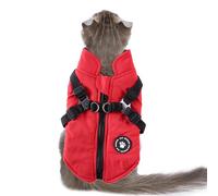 Winter Small Dog Coats,Pet Warm Jacket,Waterproof Winter Dog Coat With Built-in Harness,Fleece-Lined Warm Jacket For Dogs, For Night Walking, Hiking & Cold Weather Adventures