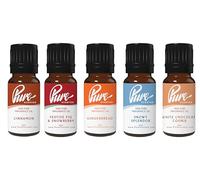Winter Smells Christmas Fragrance Oil Pack Five 10ml Bottles 100% Pure Uncut, Suitable for Making Candles and Soaps